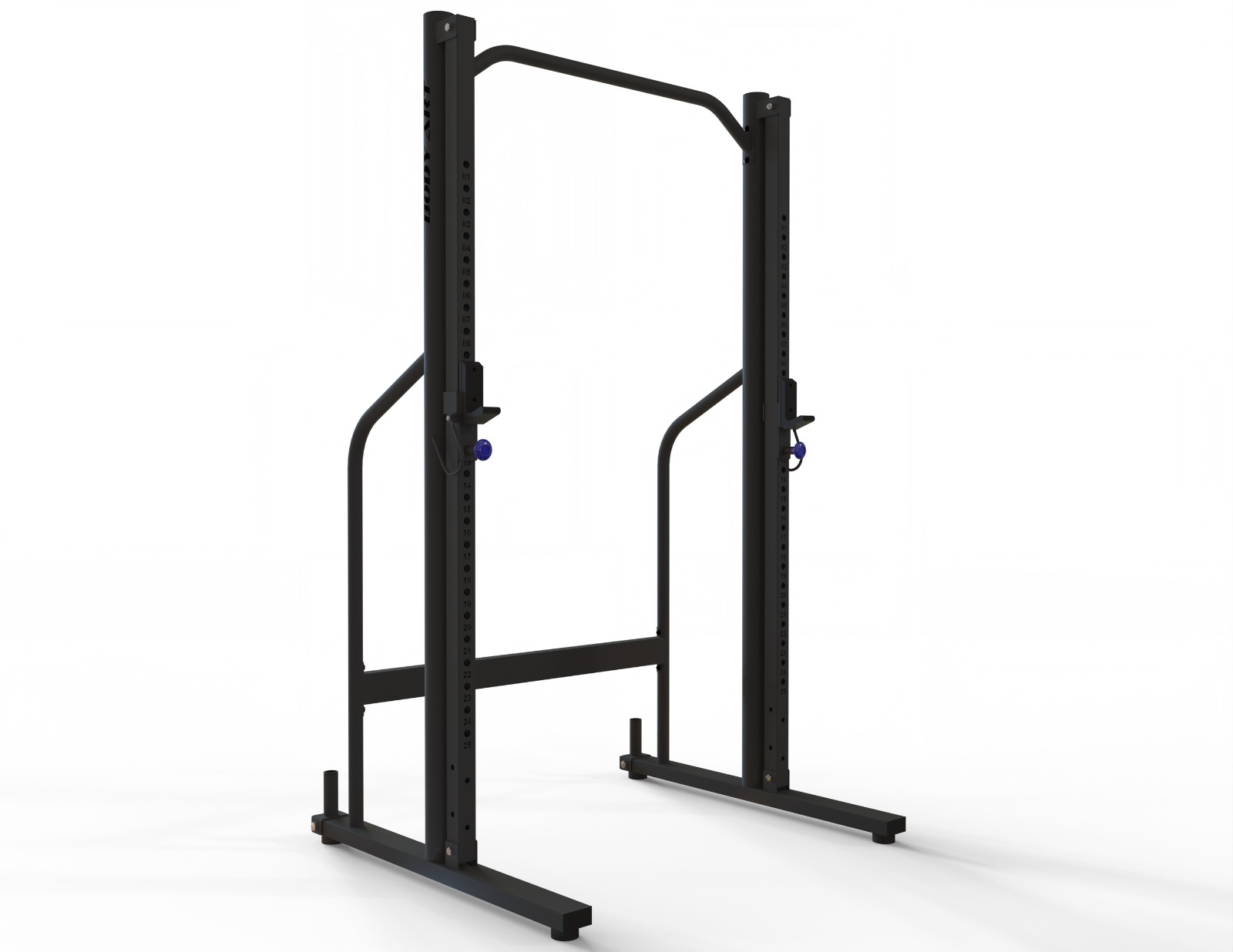 Power rack BODYART com barra de apoio e ajuste de altura